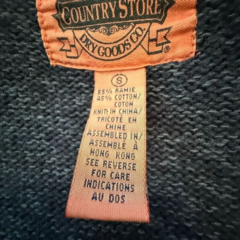 Vintage Cambridge Dry Goods Country Store Beaded Navajo Sweater Vest Sz S